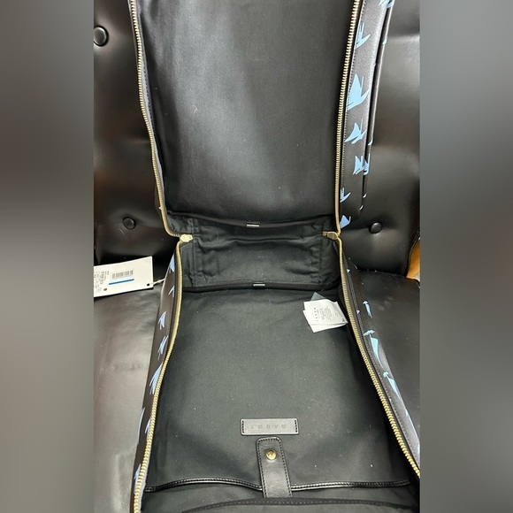 MARNI Spring/Summer 2018 Unisex Blue Leather Sailboat Patterned Satchel Bag - Picture 16 of 17